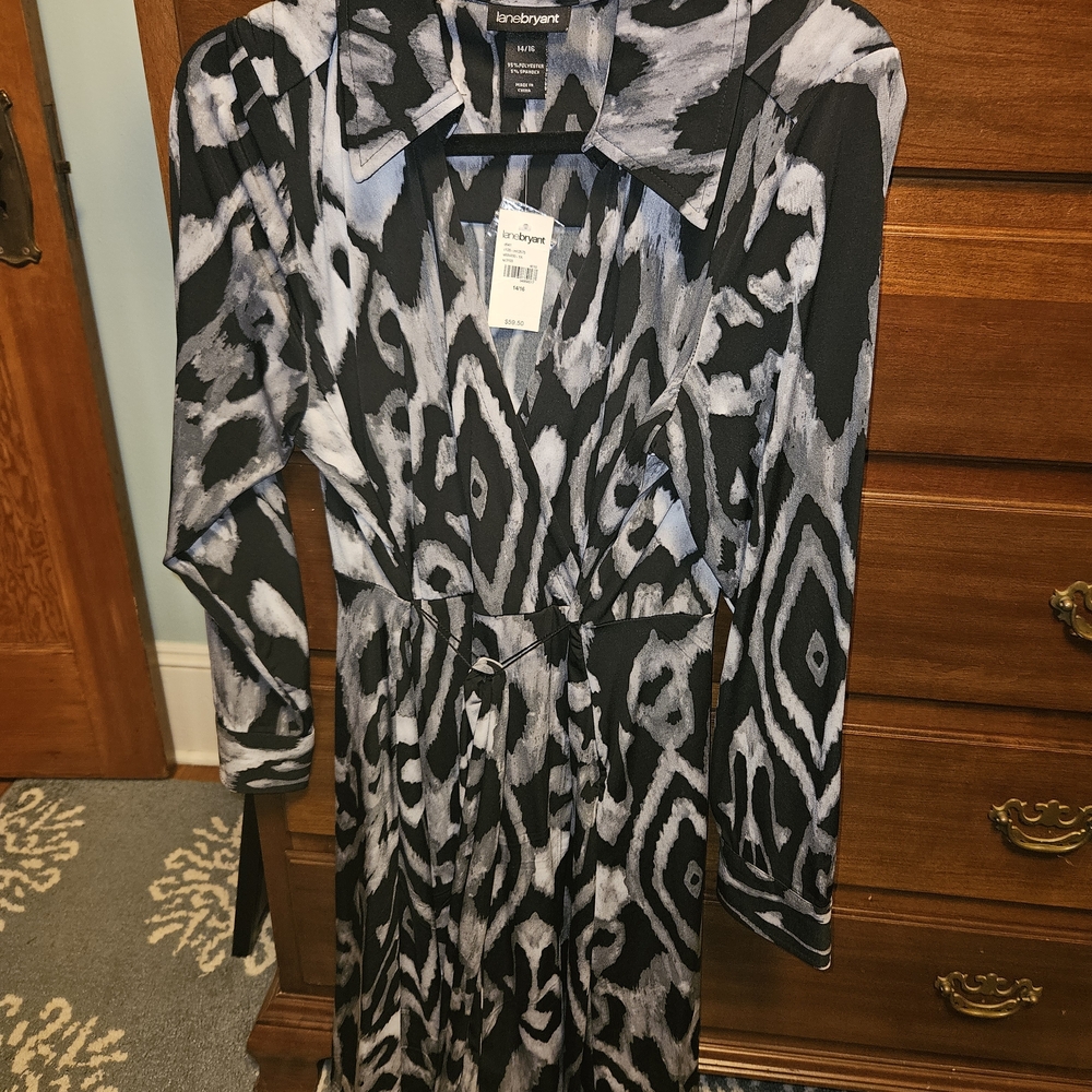 Lane Bryant Abstract Dress 14/16